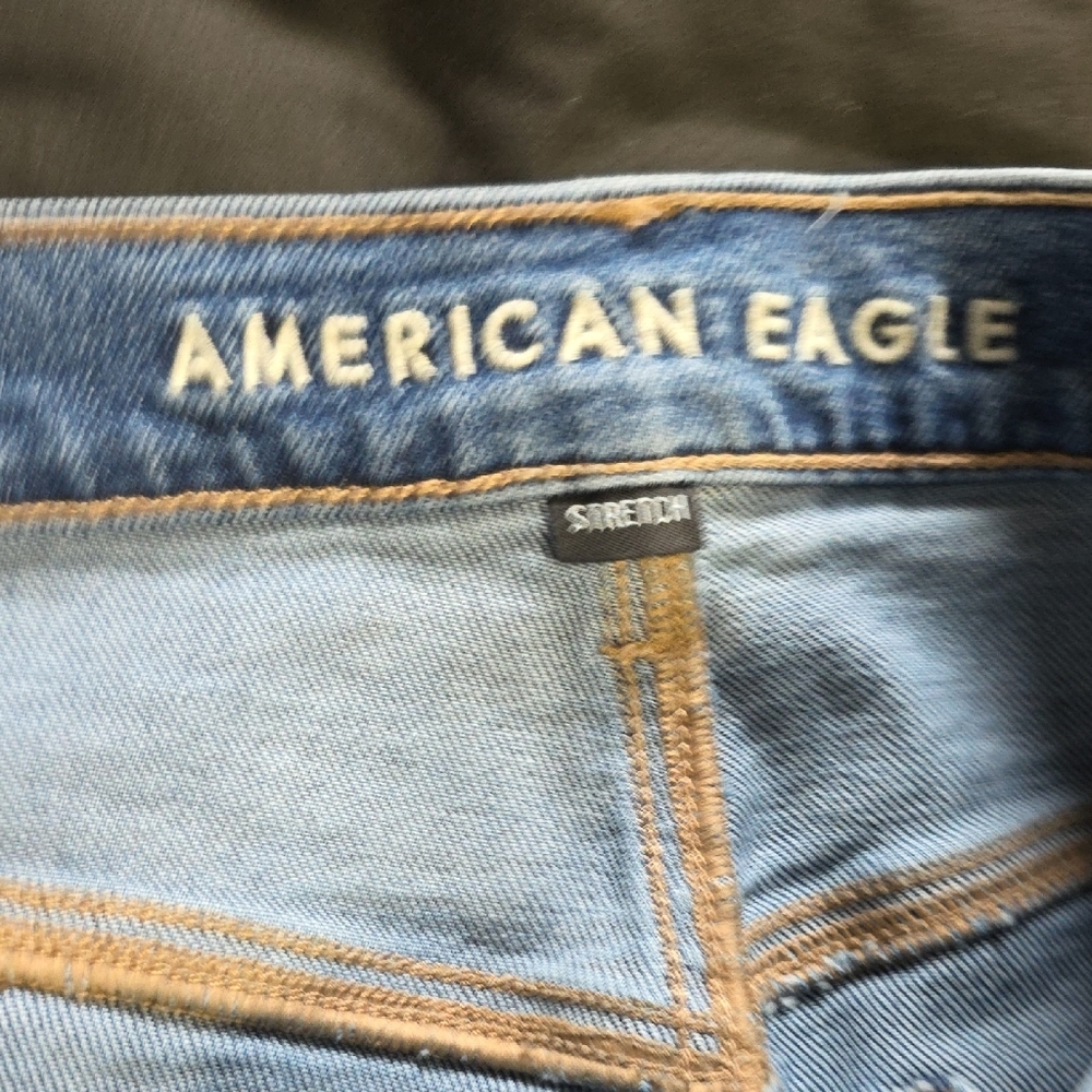 American Eagle Outfitters Blue Skinny Jeans Size 14 Reg. Womens - Picture 4 of 10